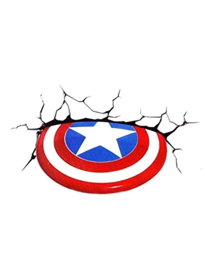 نيبمينينت ملصق للسيارة بتصميم درع بطل فيلم كابتن أمريكا في الحرب الأهلية - Image 1