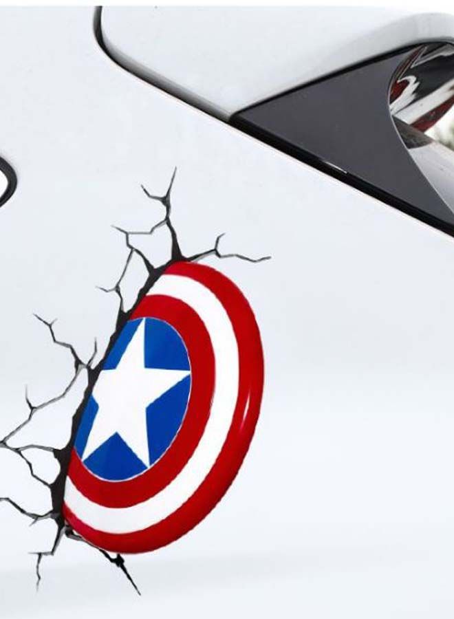 نيبمينينت ملصق للسيارة بتصميم درع بطل فيلم كابتن أمريكا في الحرب الأهلية - Image 2