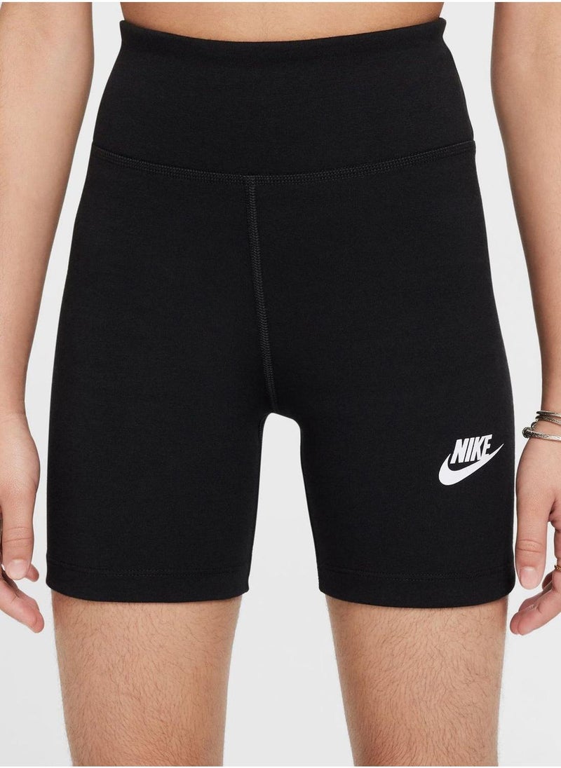 Nike - Youth 5In Nsw Classic Highrise Shorts - Image 1