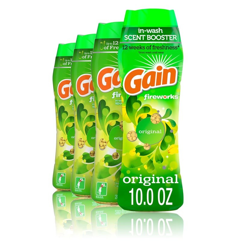 Gain Fireworks Scent Booster Beads for Washer, Original, 10 oz, 4 Count - Image 1