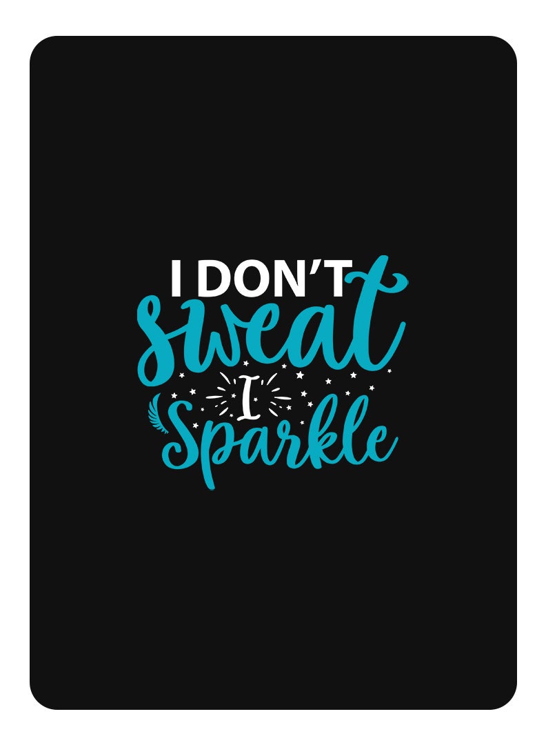 Theodor Protective Flip Case For Samsung Galaxy Tab A 10.1 - T580 2016 With Trifold Stand Auto Wake Sleep Shockproof Cover I dont sweat I sparkle white copy - Image 1