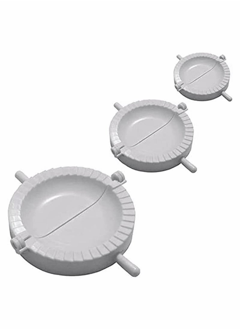 Generic - Manual Dumpling Maker, Chinese Dumplings Ravioli Dough Pastry Pie Press Mould Maker for Kitchen Cooking DIY Tools (7 CM, 8 10 Pack of 3) - Image 1