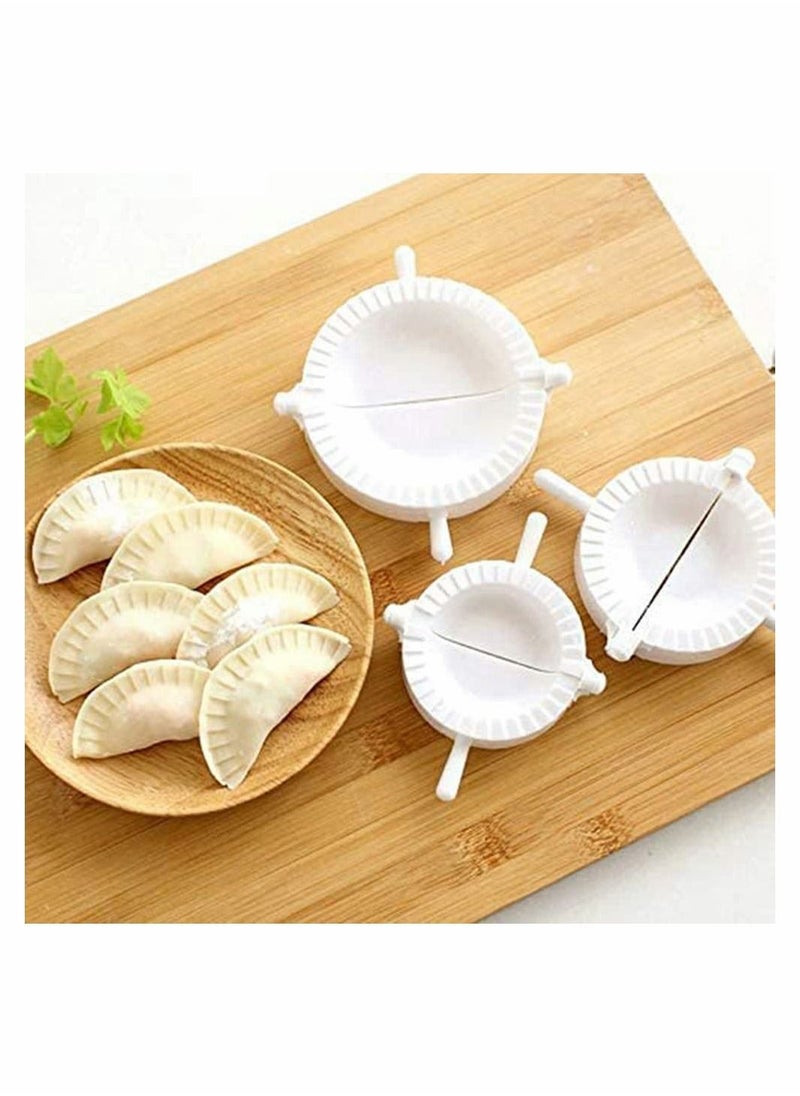 Generic - Manual Dumpling Maker, Chinese Dumplings Ravioli Dough Pastry Pie Press Mould Maker for Kitchen Cooking DIY Tools (7 CM, 8 10 Pack of 3) - Image 1