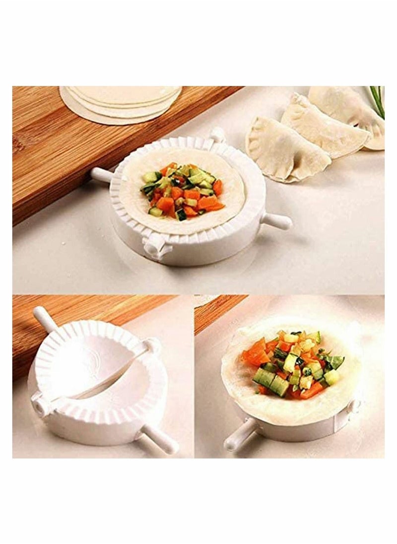 Generic - Manual Dumpling Maker, Chinese Dumplings Ravioli Dough Pastry Pie Press Mould Maker for Kitchen Cooking DIY Tools (7 CM, 8 10 Pack of 3) - Image 1