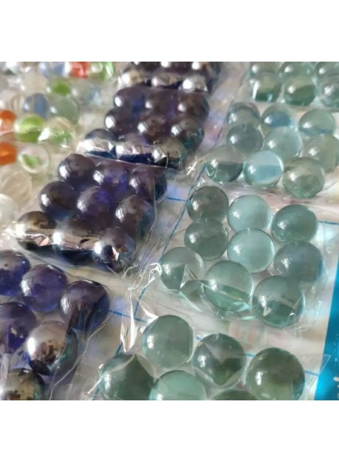 Glass Marbles Commissary Marbles Glass Ball Game Machine Dedicated Glass Beads Children's Toys Beads Jitong Puzzle-Specifications:Nine Flower Balls/1 Pack Of 9 Tablets/20 Packs Per Plate  - Image 3