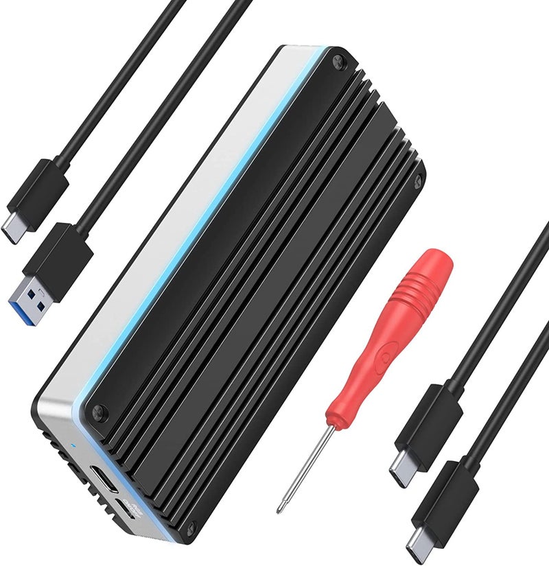 Etzin USB C 3.2 SSD Enclosure for 12+16 Pin Macbok SSDs for Macbok Pro 2013-15, iMac 2013-15, Macbok Air 2013-17,Portable Aluminum SSD Adapter with Adjustable Indicator for Macbok ssd-EPL-942HS. - Image 1