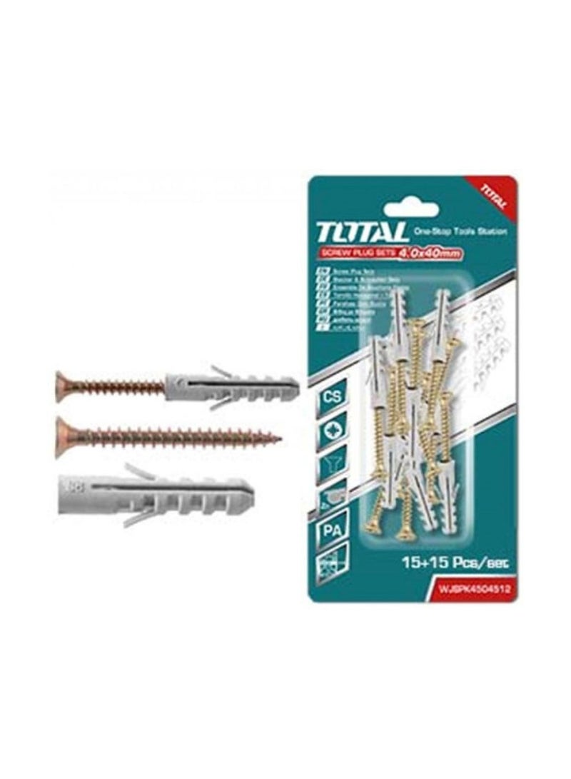 TOTAL Screw Plug Sets ST5 X 50MM WJSPK5005512 - Image 3