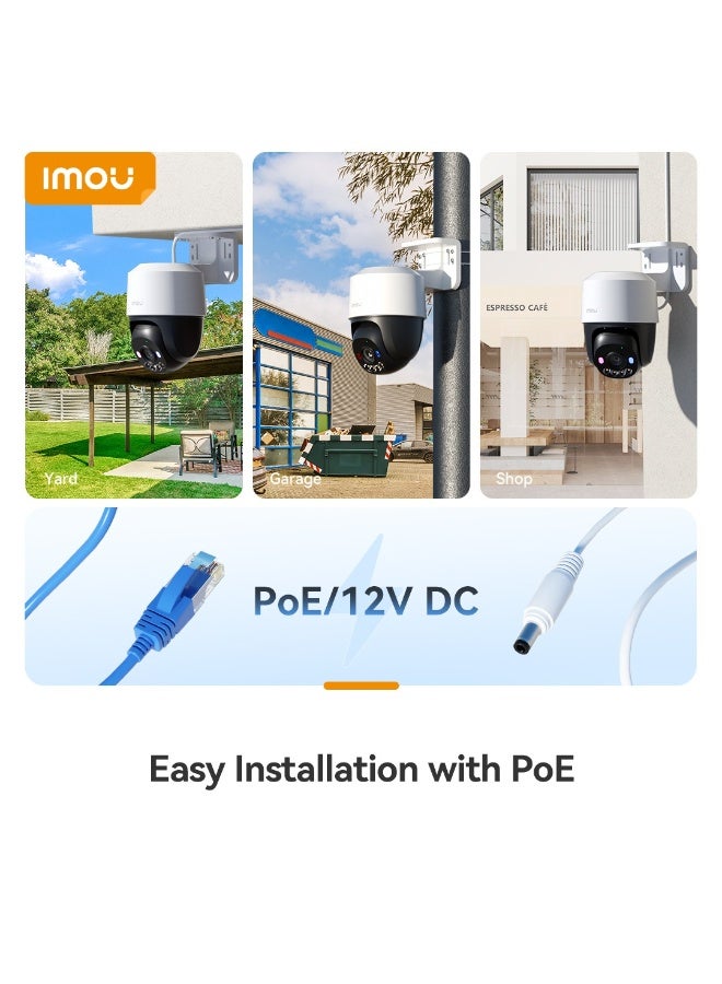 IMOU PS7F 3MP PoE Outdoor PTZ Security Camera, 3MP, Pan 355° Tilt 90°, Full-Color Night Vision, AI People & Vehicle Detection, Two-Way Audio, IP67, MicroSD up to 512GB | IPC-PS7FP-3M0 - Image 1