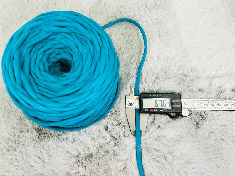 Artify | Tshirt Yarn (7mm, 500gms) | Knitting Yarn for Hand DIY Bag, Basket Cushion and Other Crochet Projects - Rani - Image 4