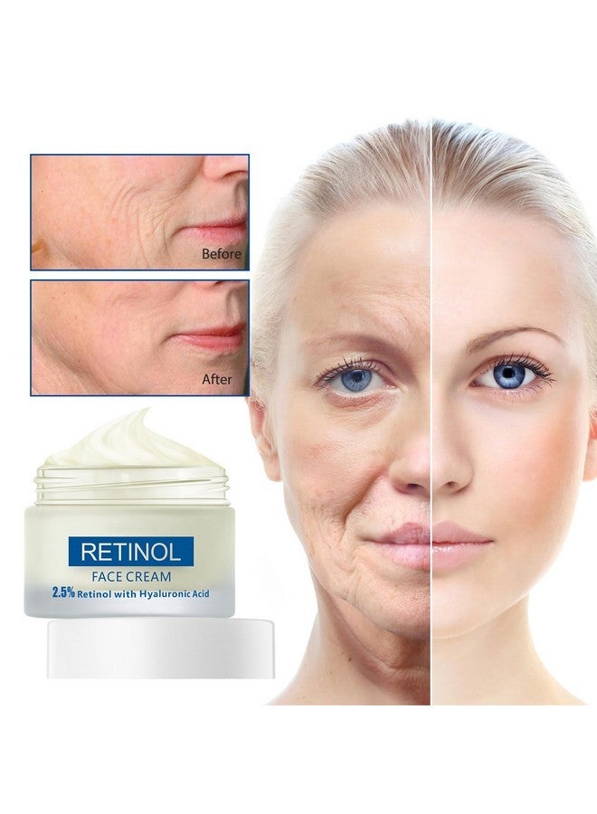 GUOYAOLIFU Moisturing Face Cream Skincare for Women,Day Night Retinol Hyaluronic Acid Facial Cream for Face,Hydration Face Cream for All Skin Types (1.7 Oz) - Image 4