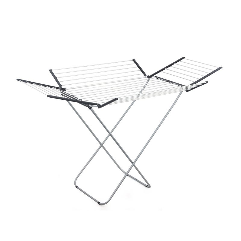 Cuisine Art 25M Aluminium Cloth Dryer with Iron Legs  Black | Heavy Duty Foldable Clothes Drying Stand | Size 175Ã—55Ã—110 cm for Home, Balcony & Indoor Outdoor Use - Image 1