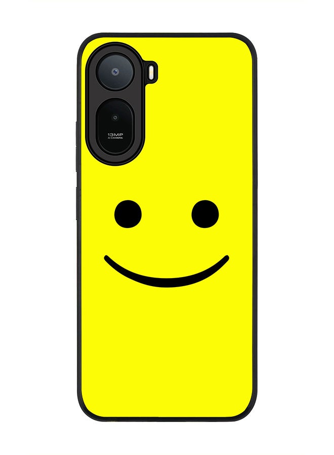Stylizedd Rugged Case for Xiaomi Redmi A7 Pro 4G / Poco C81 / Poco C81 Pro / Poco C85x 5G- Slim Fit Hybrid Rubber Cover Blimey Smiley