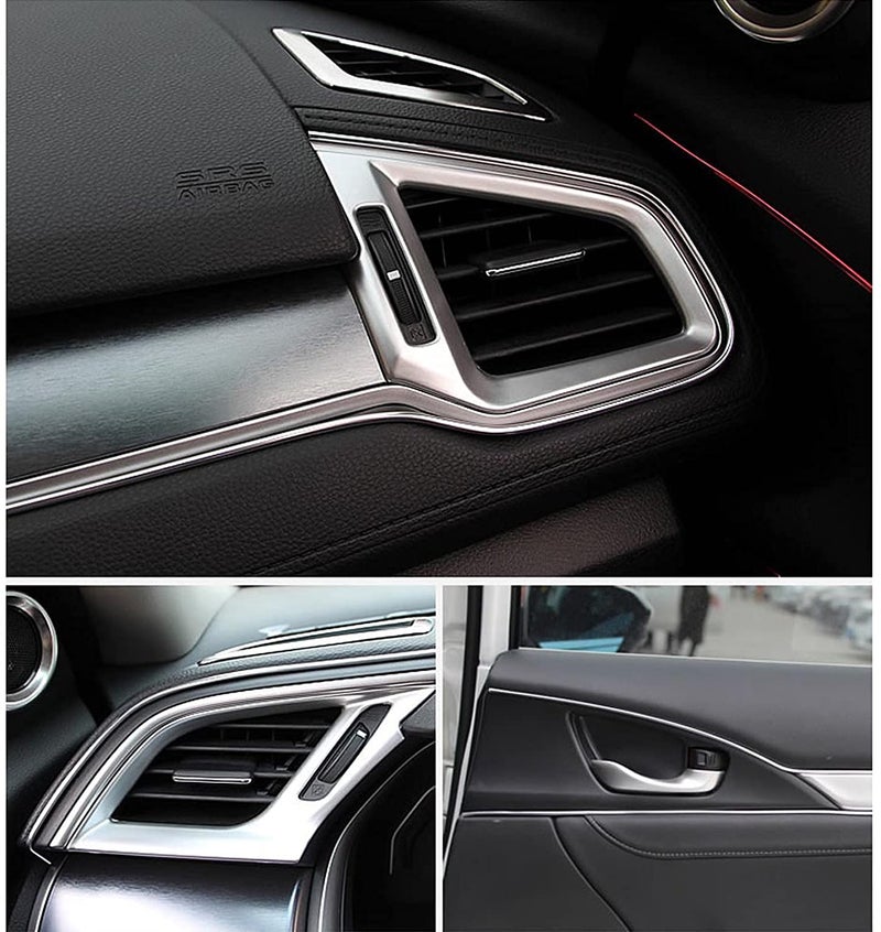 Generic Spurtar Car Accessories Interior Trim Strips - Silver 10M / 32.8FT Universal Car Gap Fillers Automobile Mods Decorative Accessories DIY Flexible Strip Decor Accessory with Installing Tool  - Image 2
