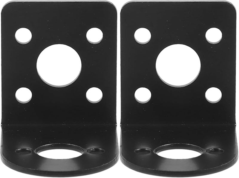 2Pcs L Type Aluminum Motor Mount Bracket Holder for DIY Automation Control Projects - Image 1