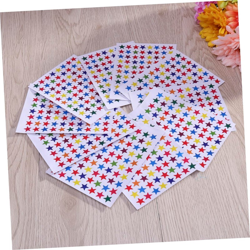 6 Pack 1cm Sparkle Star Stickers Dots For Office Classroom Decor - Image 4