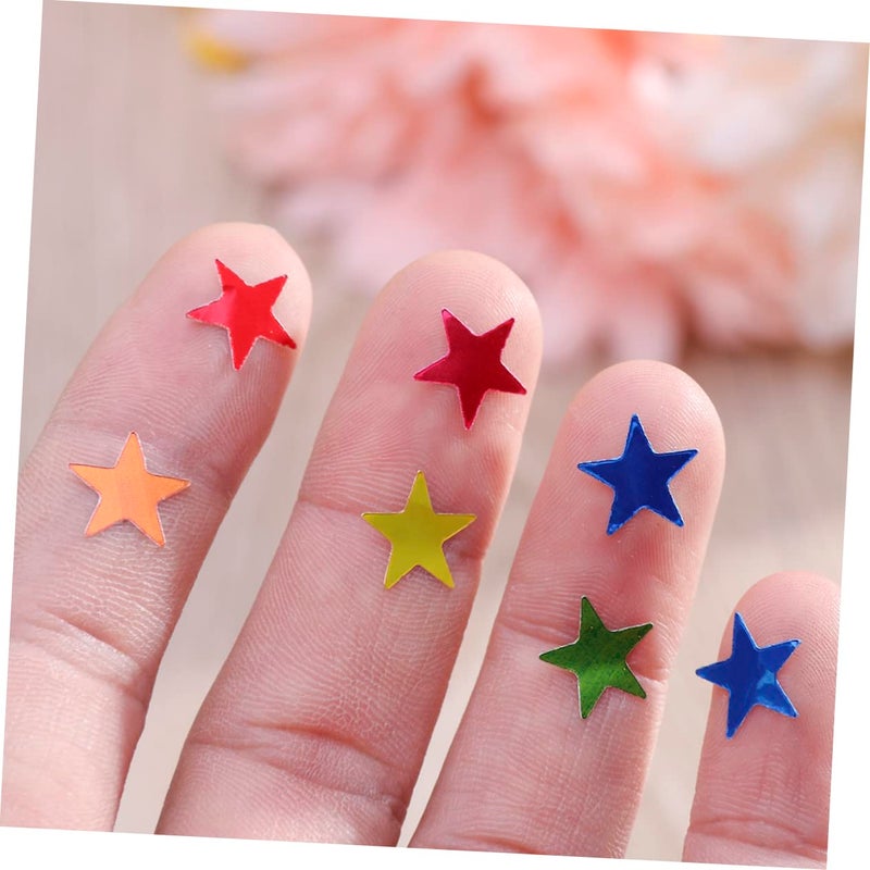 6 Pack 1cm Sparkle Star Stickers Dots For Office Classroom Decor - Image 5