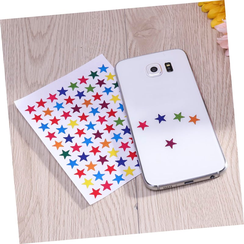 6 Pack 1cm Sparkle Star Stickers Dots For Office Classroom Decor - Image 3