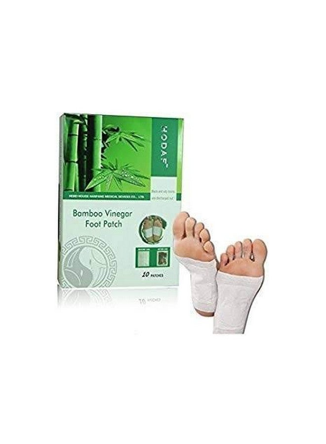 Hodaf Detox Foot Patches (1 Boxes = 10 Patches) hodaf detox foot pads natural bamboo vinegar detox foot patch - Image 1