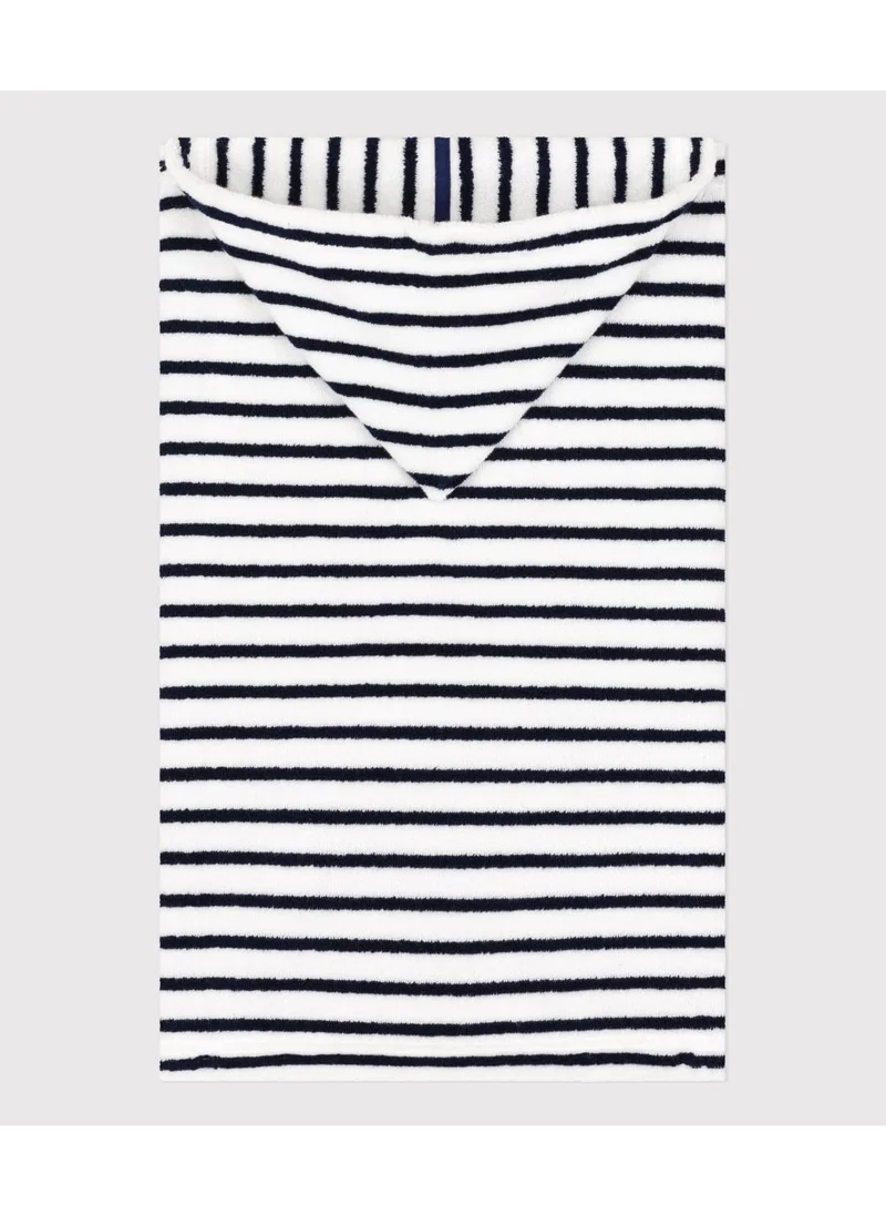 Petit Bateau Babies' Striped Terry Bath Cape