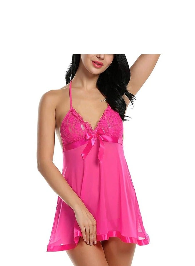 Accessorize Kingdom Accessorize Kingdom Women's Blended Solid Midi Nightdress  - Image 3