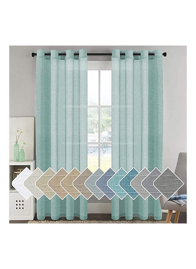 Intex Curtains House - Elegant Natural Linen Curtain Panel Steel Grommets 1 Piece - Image 1