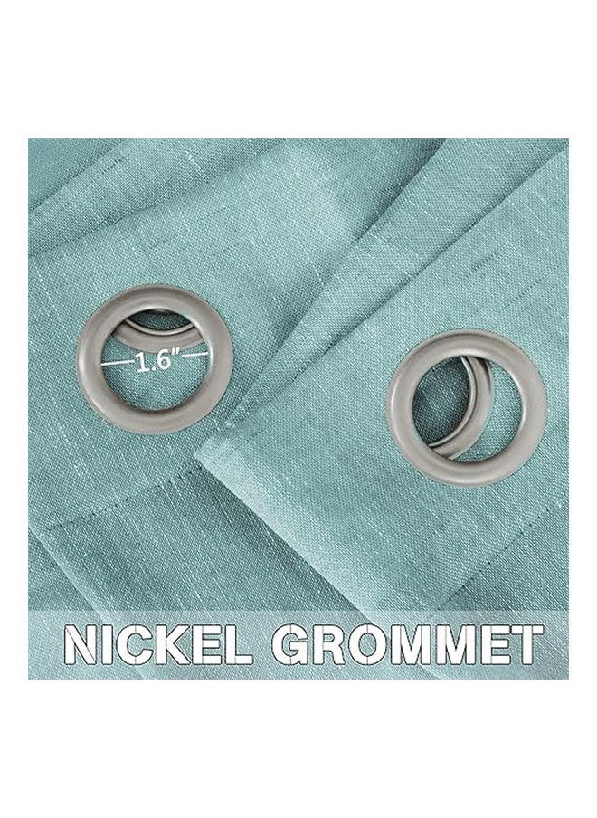 Intex Curtains House - Elegant Natural Linen Curtain Panel Steel Grommets 1 Piece - Image 1