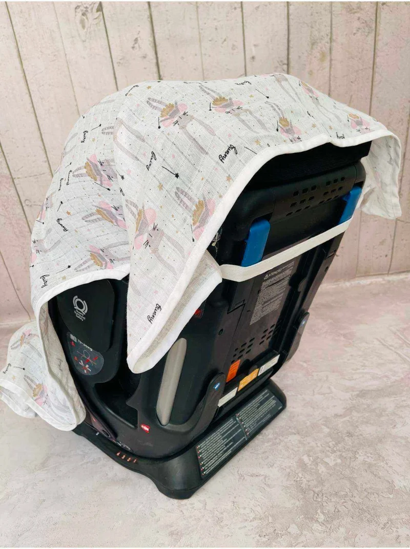 جونييروس Baby Muslin Car Seat Stroller Cover