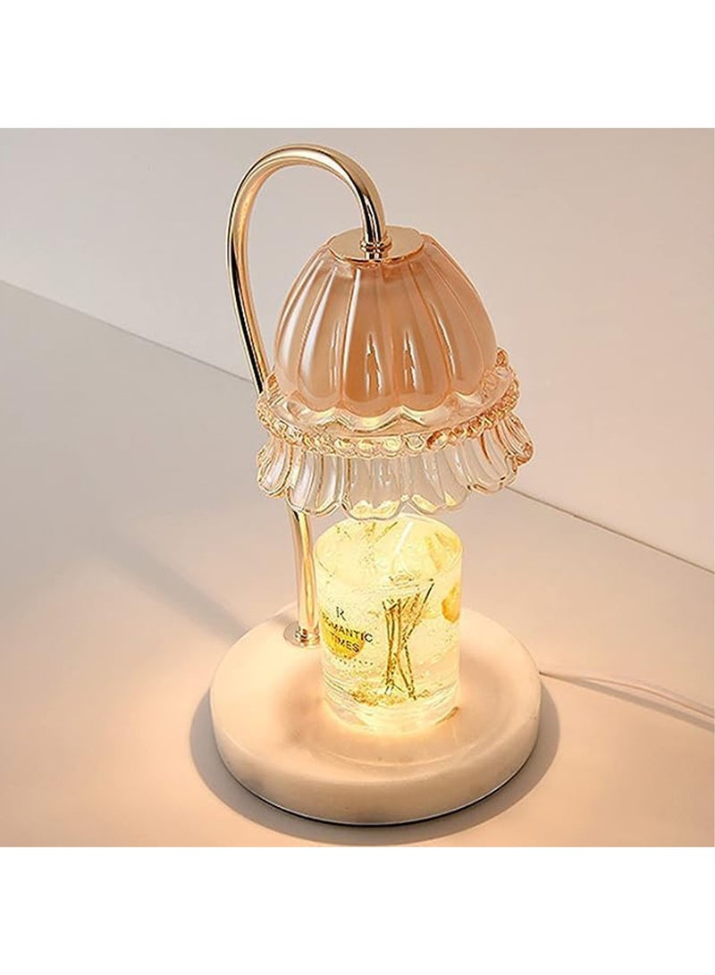 MONOGUE Candle Warmer Lamp with 2 Bulbs Candle Wax Warmer with Dimmer not including candle Heat Adjustable Suitable for Small and Large Jar Candles Candle Melter Lamp  - Image 5