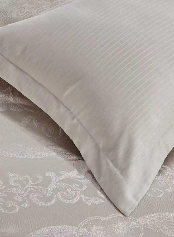INREST Light Cashmere Single Comforter Set 170 × 230 cm – Luxury 5 Pieces Jacquard Embroidered Bedding Set - Image 3