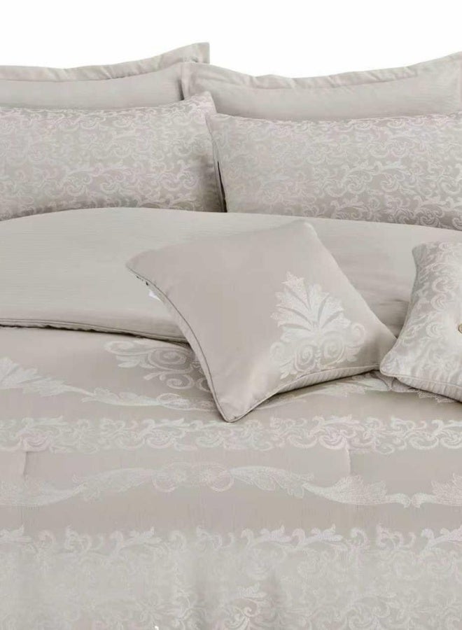 INREST Light Cashmere Single Comforter Set 170 × 230 cm – Luxury 5 Pieces Jacquard Embroidered Bedding Set - Image 2