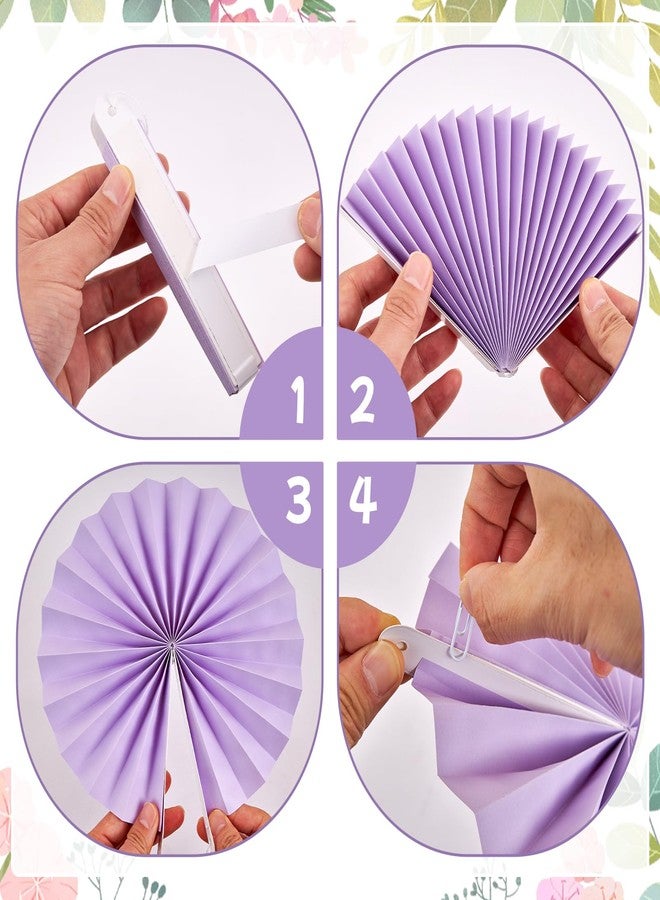 Paper Jazz 12pcs Pastel Paper Flower Decorations - Daisy Paper Fan Backdrop for Birthday Party, Baby Shower, Wedding, Spring & Summer Events,Spring Hanging Flower for Classroom Garden - Image 3