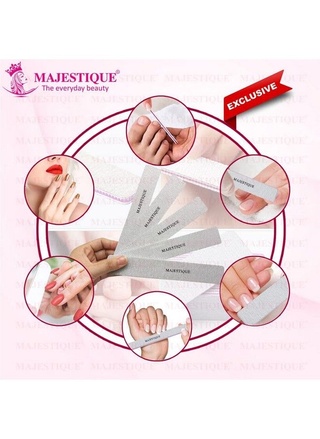 MAJESTIQUE Double Sides Nail Filer Washable & Reusable For Perfectly Shaped And Smooth Nails Color May Vary  - Image 5