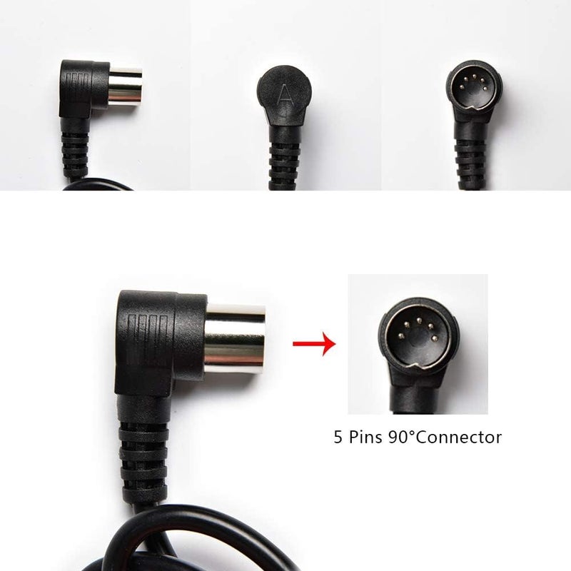 CUGLB Lift Chair Remote Replacement, 5 Pin 2 Button 90 Degree Power Recliner Remote Replacement Parts for Okin Limoss Lazboy Pride Catnapper Golden - Image 5