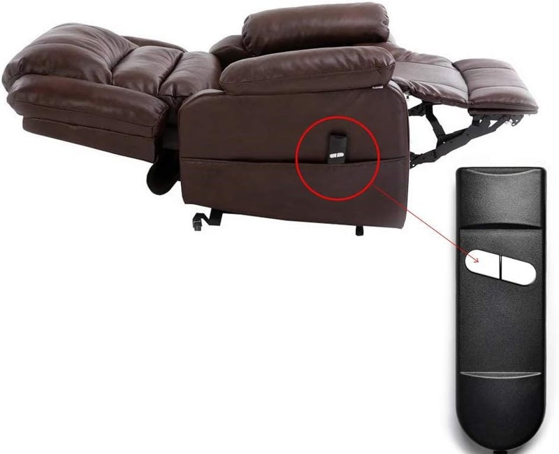 CUGLB Lift Chair Remote Replacement, 5 Pin 2 Button 90 Degree Power Recliner Remote Replacement Parts for Okin Limoss Lazboy Pride Catnapper Golden - Image 4