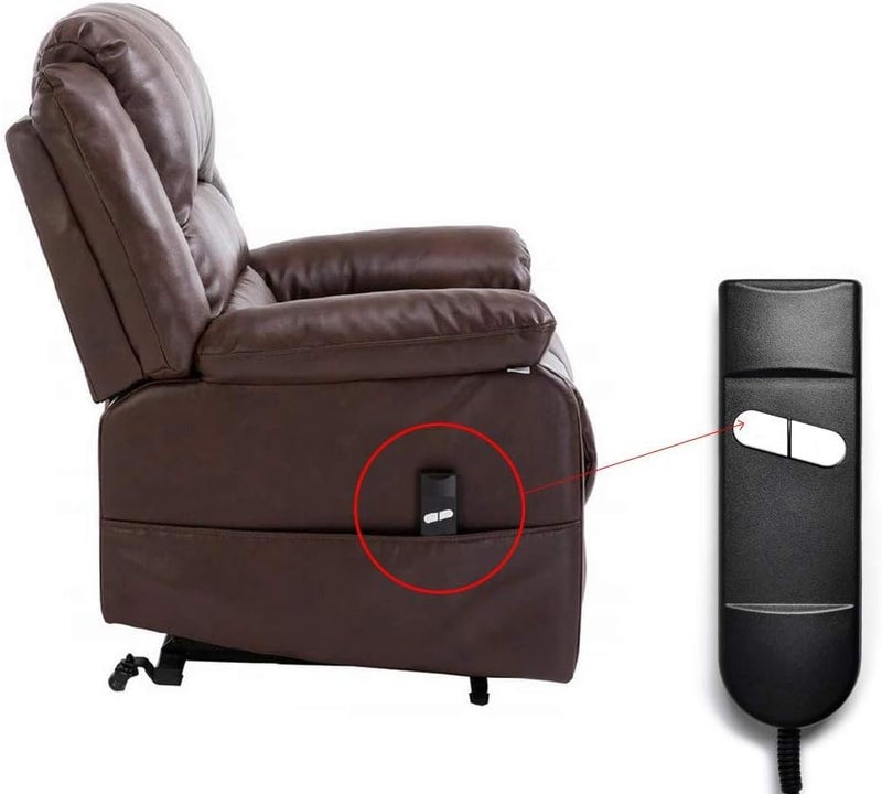 CUGLB Lift Chair Remote Replacement, 5 Pin 2 Button 90 Degree Power Recliner Remote Replacement Parts for Okin Limoss Lazboy Pride Catnapper Golden - Image 3