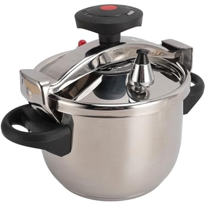 BusoTh Mini Electric Pressure Cooker Slow Rice Cooker Stainless Steel High Pressure Pot 3L 55Kpa Compatible With Gas Induction Cooker Portable Multi Cooker Nonstick Inner Pot Home - Image 1