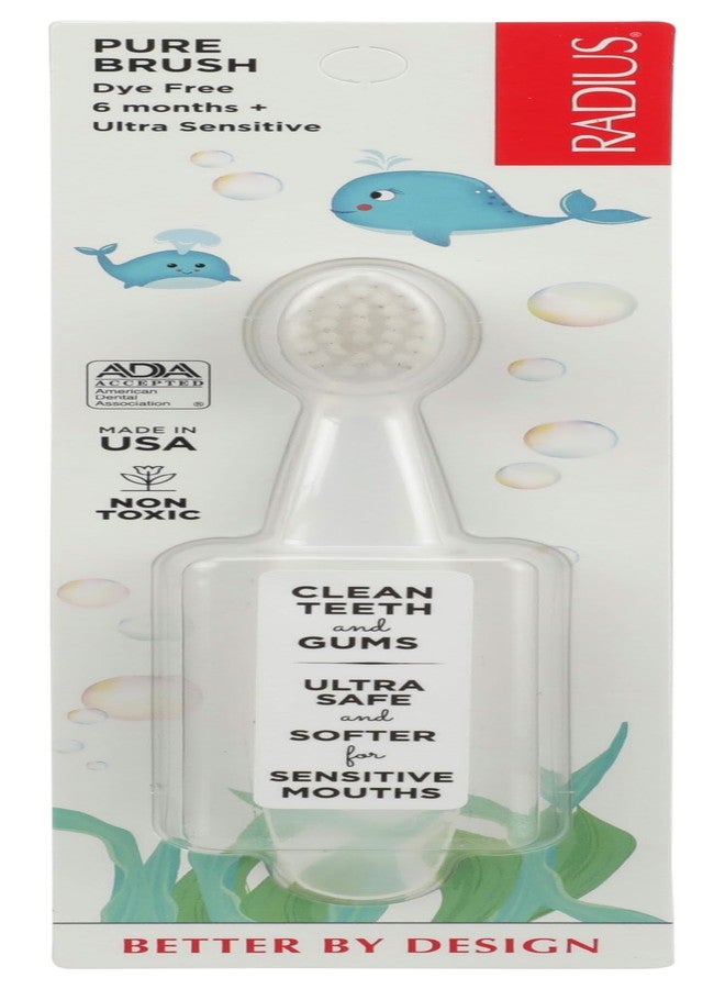 Radius Ultra Sensitive Pure Brush Baby Toothbrush, 1 EA - Image 1