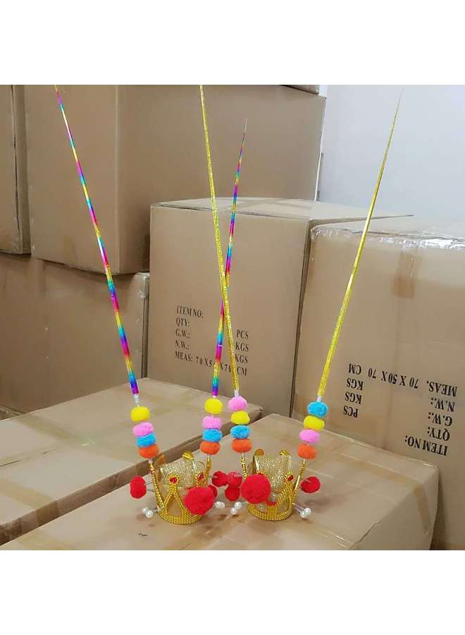 Monkey King Purple Golden Crown Luminous Children's Top Hat Luminous Top Hat Monkey King Hat Crown Hot Sale-Color:Automatic Retractable Gold Hoop ]  - Image 1