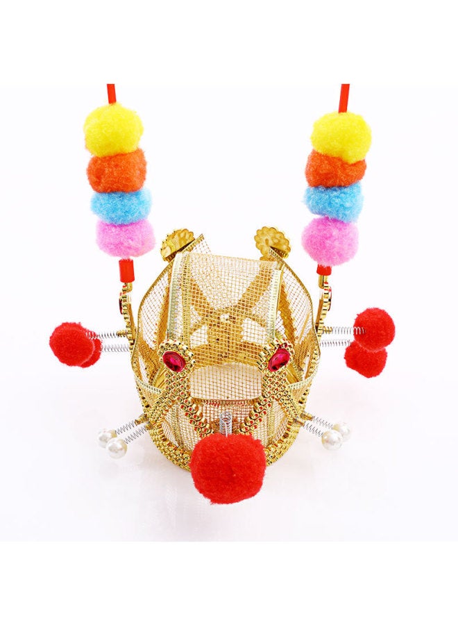 Monkey King Purple Golden Crown Luminous Children's Top Hat Luminous Top Hat Monkey King Hat Crown Hot Sale-Color:Automatic Retractable Gold Hoop ]  - Image 3