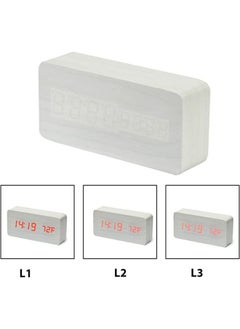 Generic Multifunction Wooden LED Alarm Clock  with Date Time Display  - Image 2