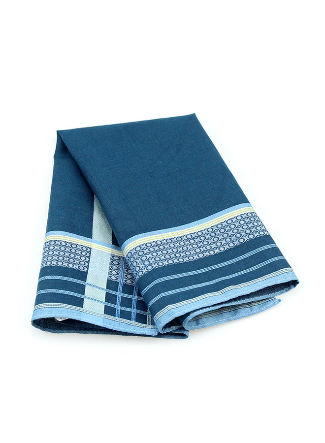 Cotton Square Handkerchief Blue - Image 2