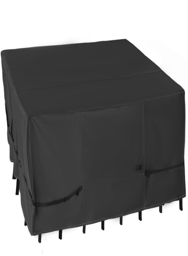 NettyPro Patio Table Cover Rectangular 105 x 75 Inch, Waterproof Outdoor Furniture Set Covers for Dining Table and Chair Rectangle, Black - Image 1