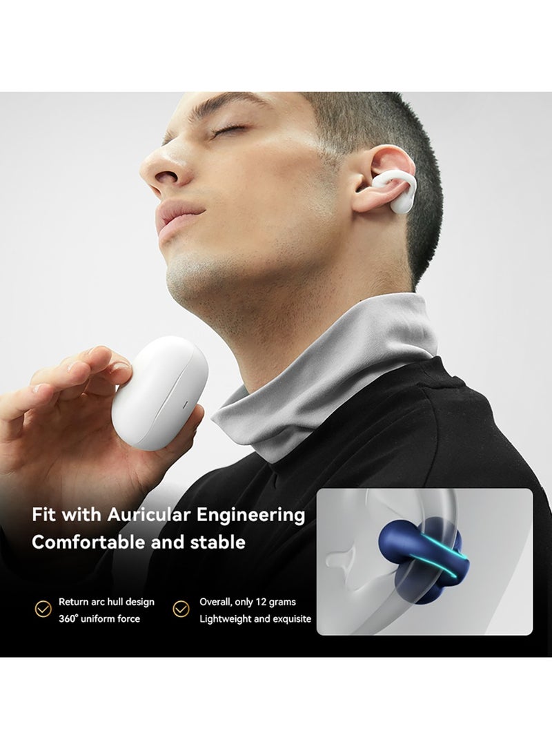 sanag Z51 Open Ear Headphones, Lightweight And Stable Clip-on Wireless Earbuds With Charging Case, Stylish Earbud And In-Ear Headphones Compatible With Iphone/samsung Phone For Men, Women, (Black) - Image 2