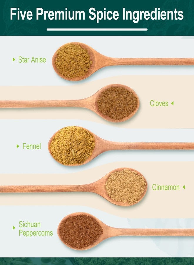 Soeos Chinese Five Spice 4 Ounce, Five Spice Powder, Five Spice Chinese Seasoning Non-GMO, Non-irradiated, No preservatives, No MSG (Pack of 2) - Image 4