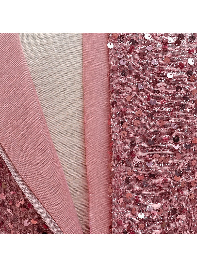 M MIAOYAN Children's Party Piano Performance Sequin Princess Dress - Image 5