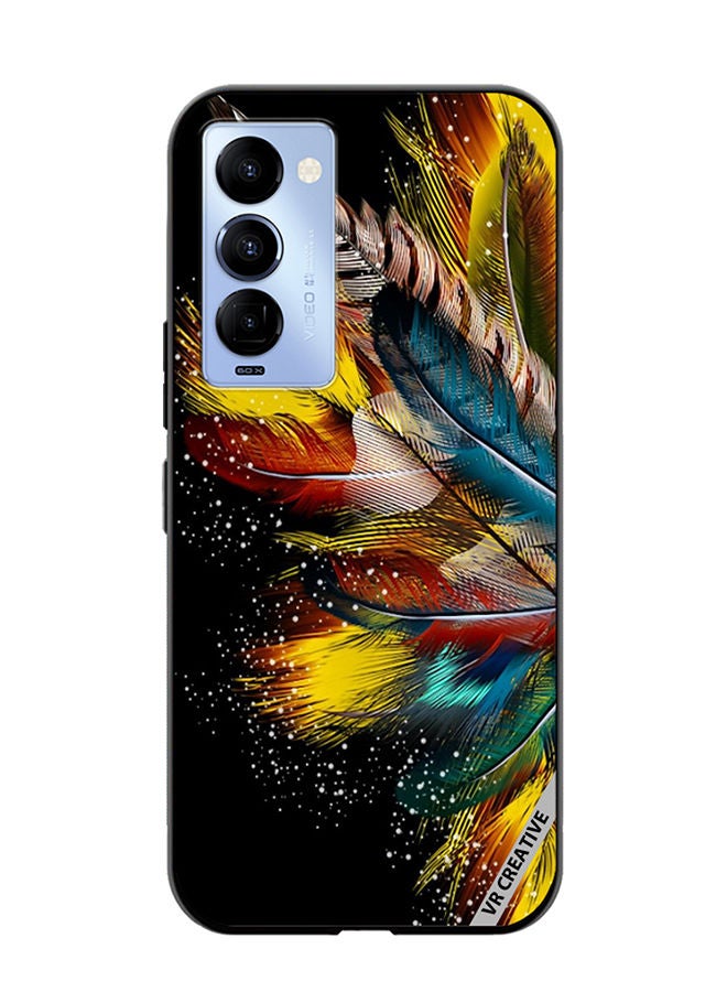 VR CREATIVE Protective Case Cover For Tecno Camon 18/18 P Flower Design Multicolour - Image 1