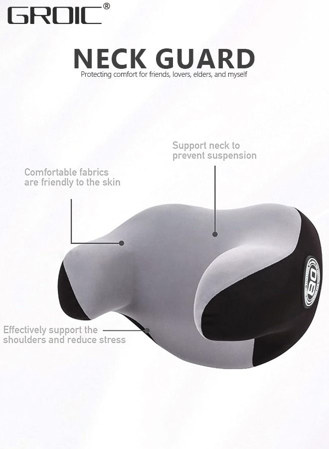 GROIC Car Headrest Pillow,Car Neck Pillow,Memory Foam Neck Pillow for Neck Pain Relief,U-Shaped Ergonomic Design Soft Travel Head Pillow for Sleeping and Resting in Car and Office - Image 3