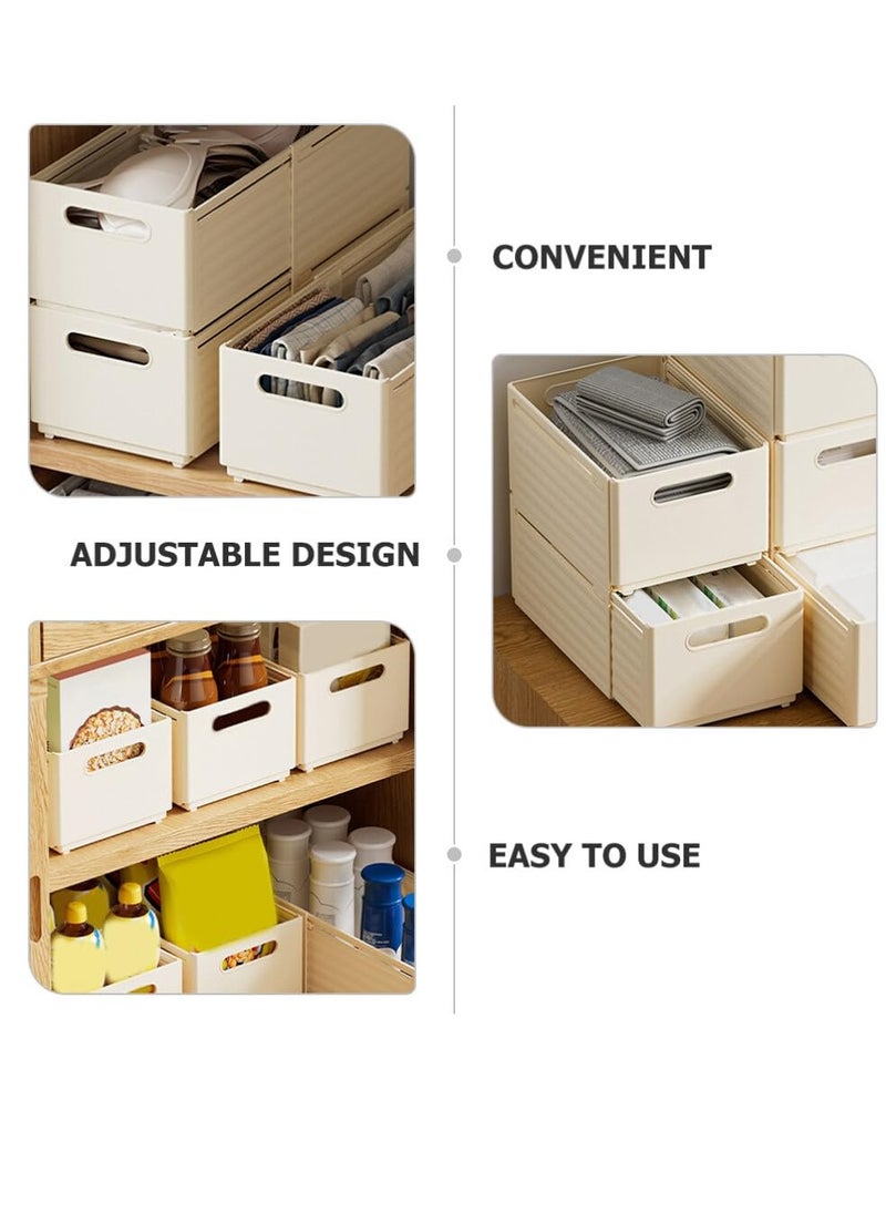 SYOSI - 2 Pcs S Drawer Underwear Organizers, Extension-type Socks Storage Cases, Stackable Closet Organizers and Storage Box for Bras, Socks, Scarves, Ties, Belt - Image 1