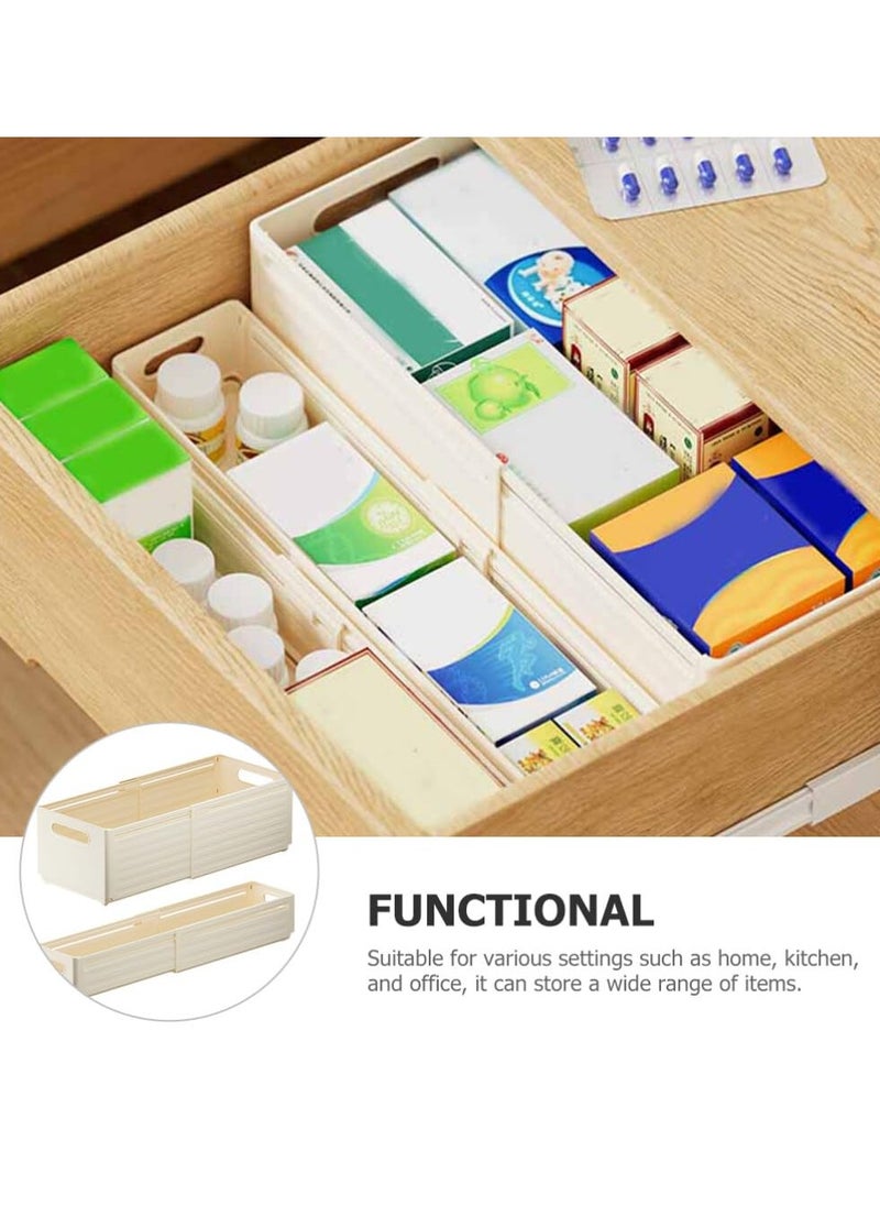 SYOSI - 2 Pcs S Drawer Underwear Organizers, Extension-type Socks Storage Cases, Stackable Closet Organizers and Storage Box for Bras, Socks, Scarves, Ties, Belt - Image 1
