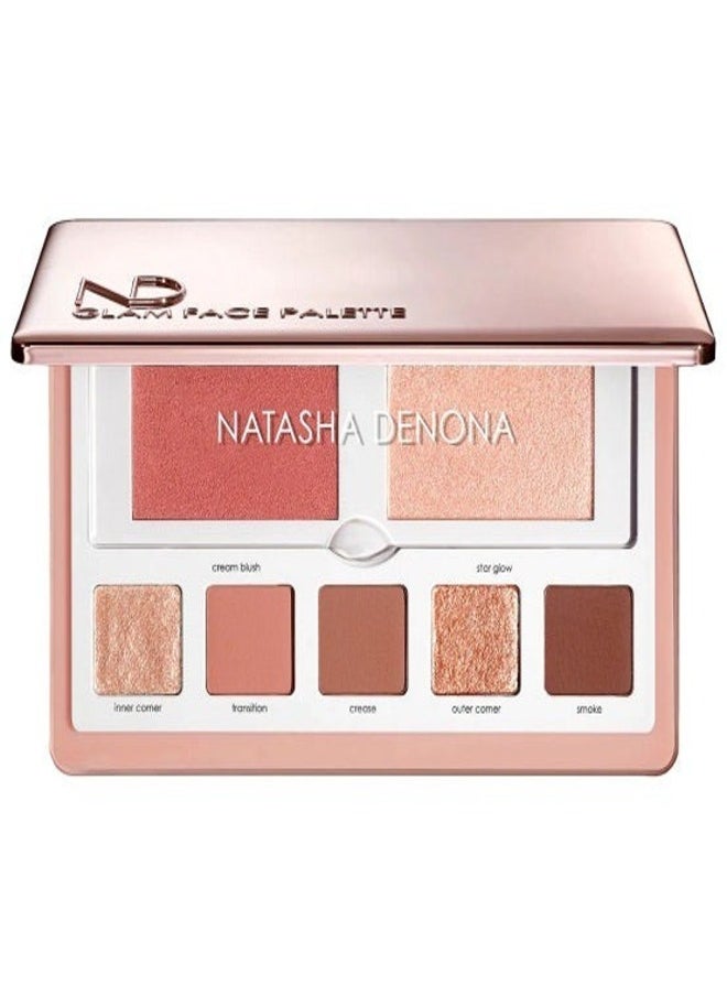 Natasha Denona - Natasha Denona Glam Face Palette - Eye & Cheek Essentials (Light) - Sold Out - Image 1